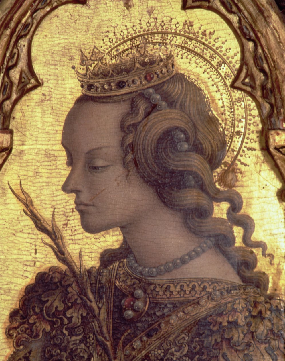 St. Catherine of Alexandria (detail) by Carlo Crivelli