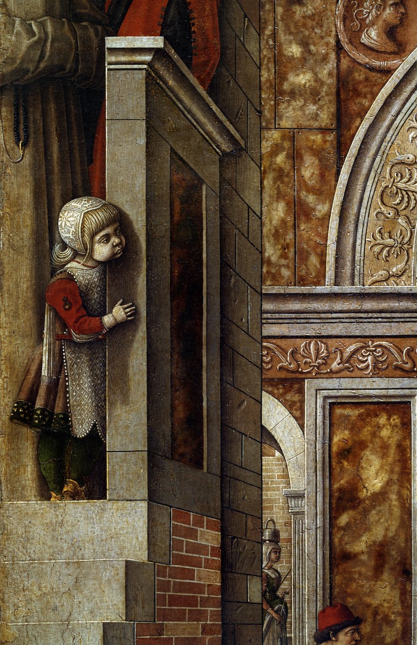The Annunciation with St. Emidius, 1486 (detail) by Carlo Crivelli