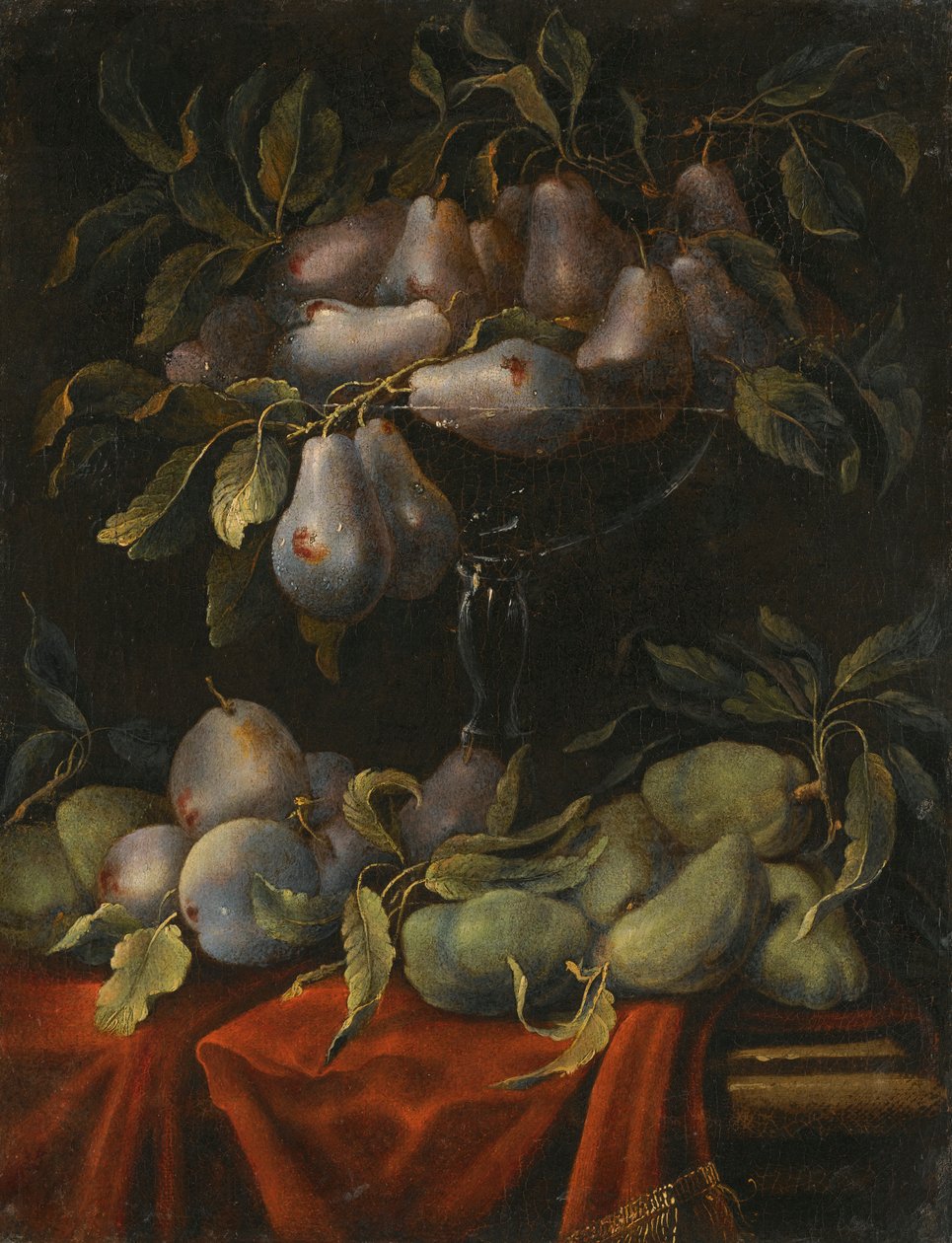 Still Life with Fruit and Glass Tazzas by Carlo Manieri