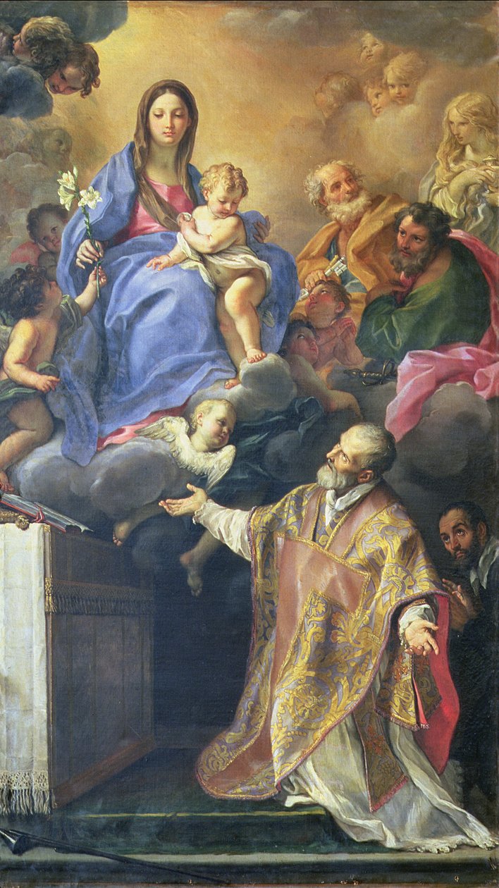 The Virgin Mary appearing to St. Philip Neri by Carlo Maratta or Maratti