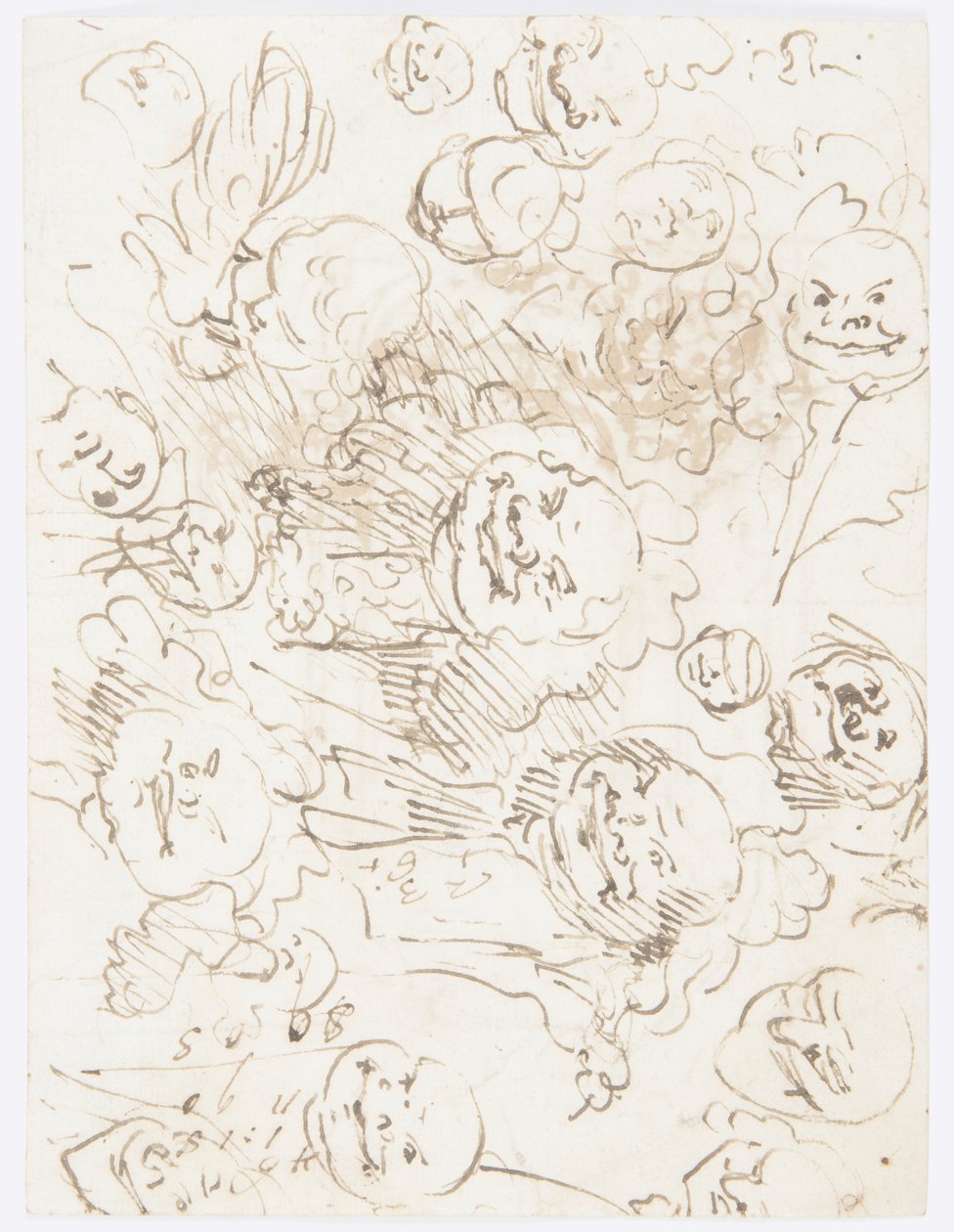 Studies of Heads by Carlo Marchionni