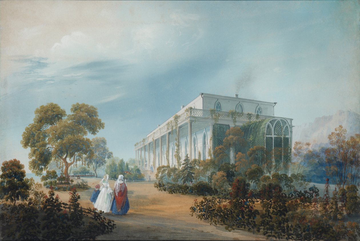 Naryshkins Estate in Miskhor by Carlo Bossoli