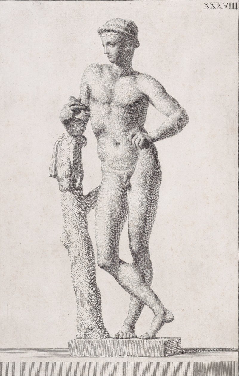 Statue of Mercury, 1734 by Carlo Gregori