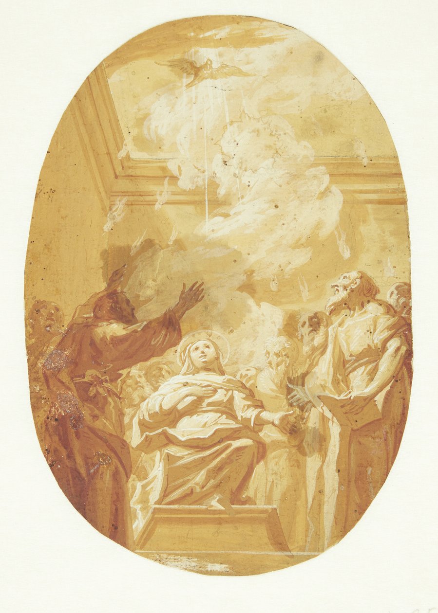 Pentecost. The Holy Spirit Descends upon the Apostles by Carlo Maratti
