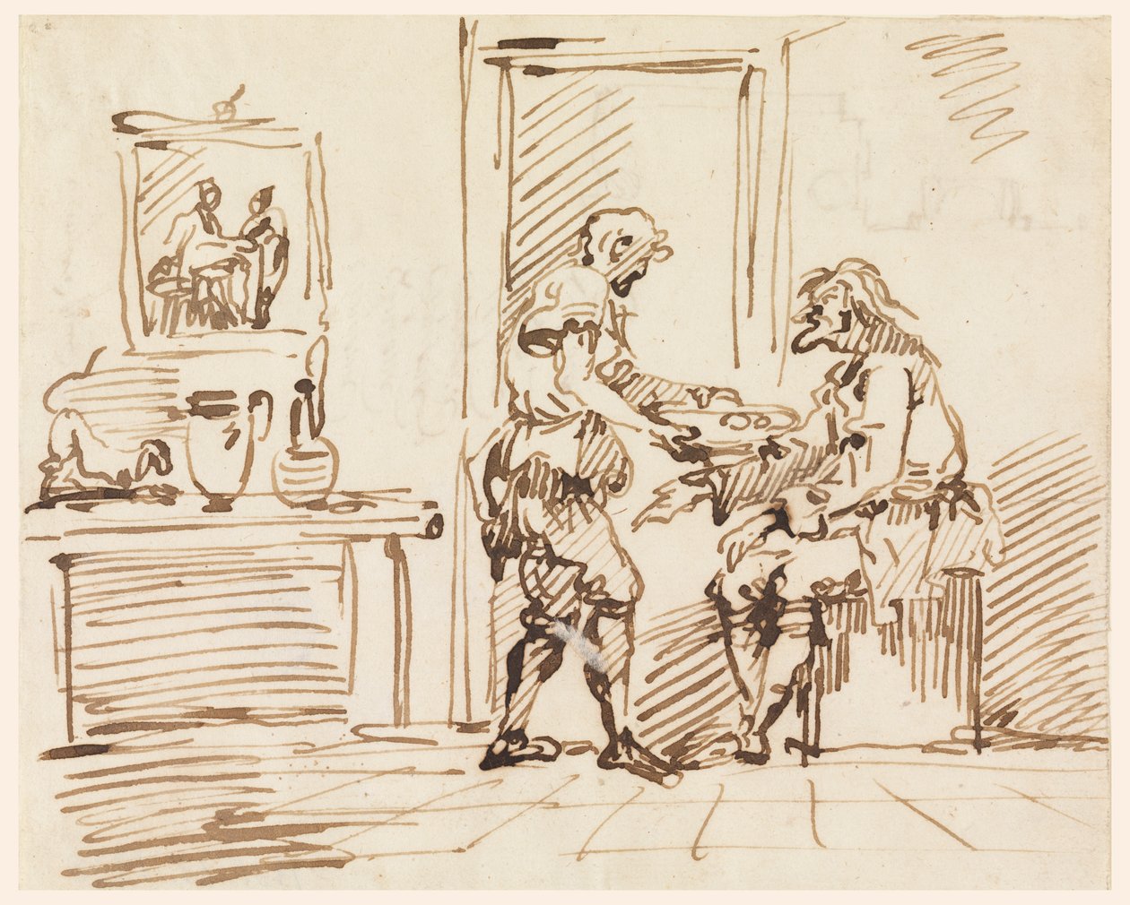 A Genre Scene by Carlo Marchionni