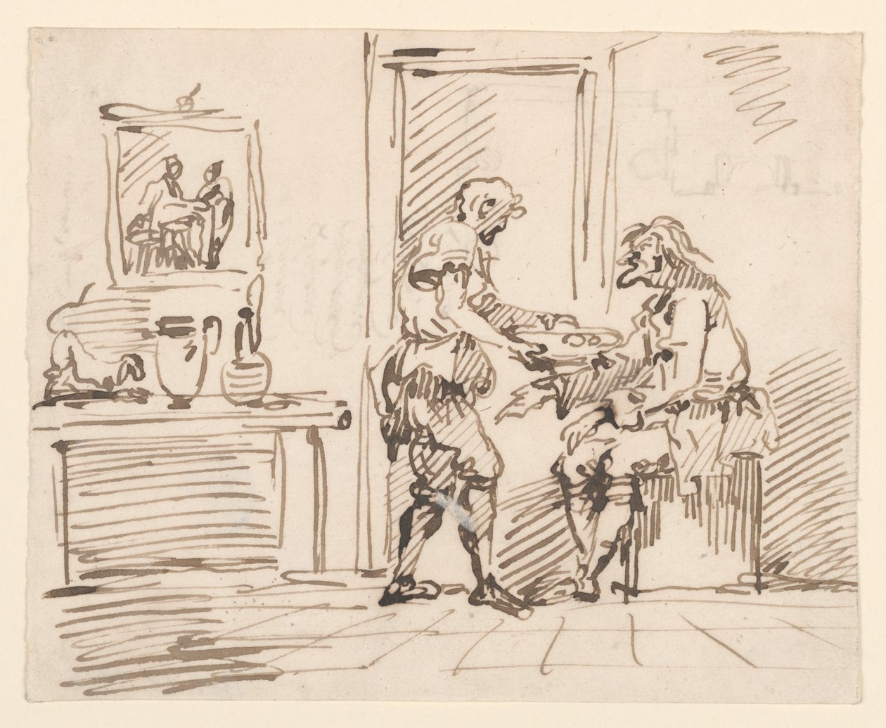A Genre Scene, 1725-50 by Carlo Marchionni