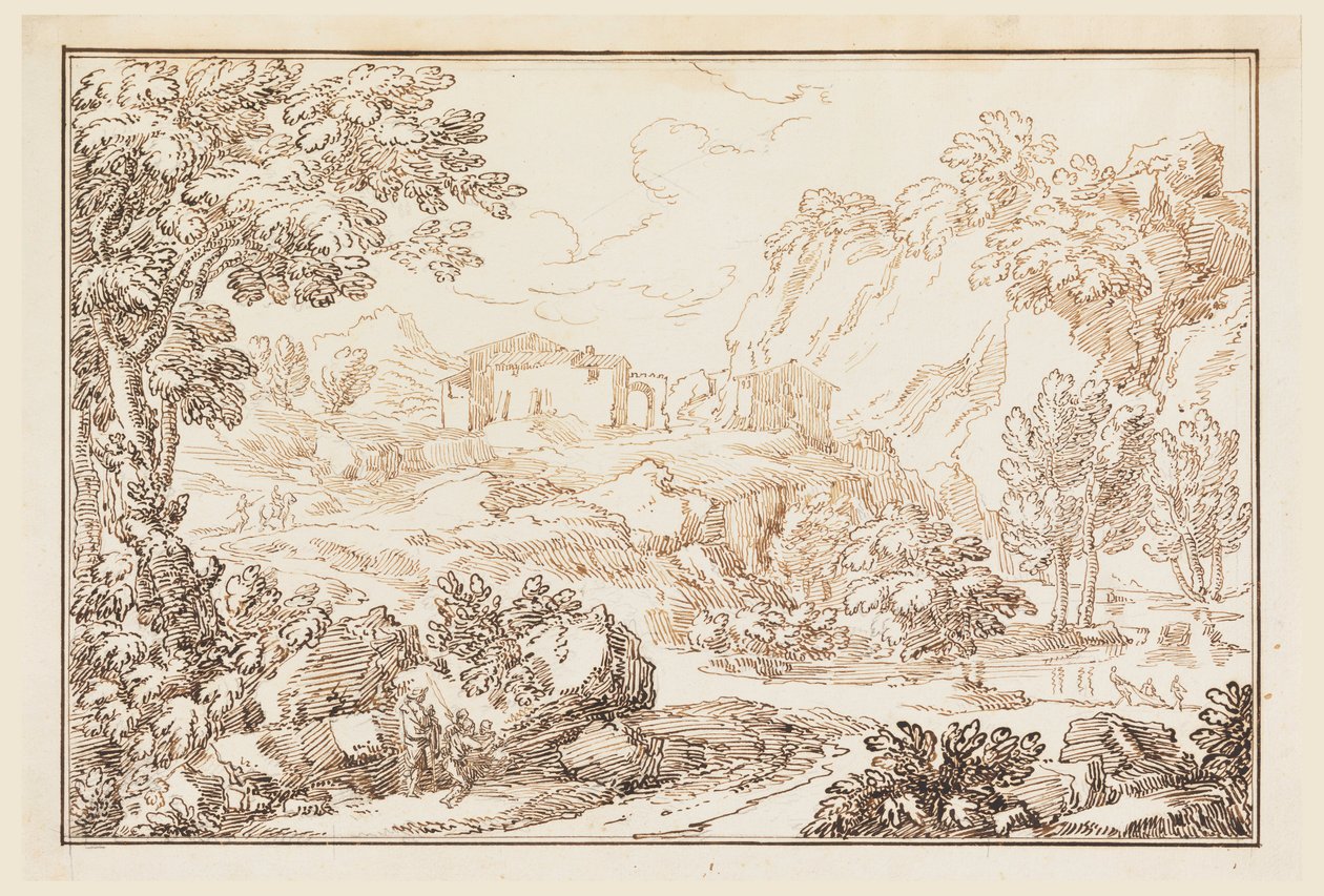 A Landscape, 1770-86 by Carlo Marchionni
