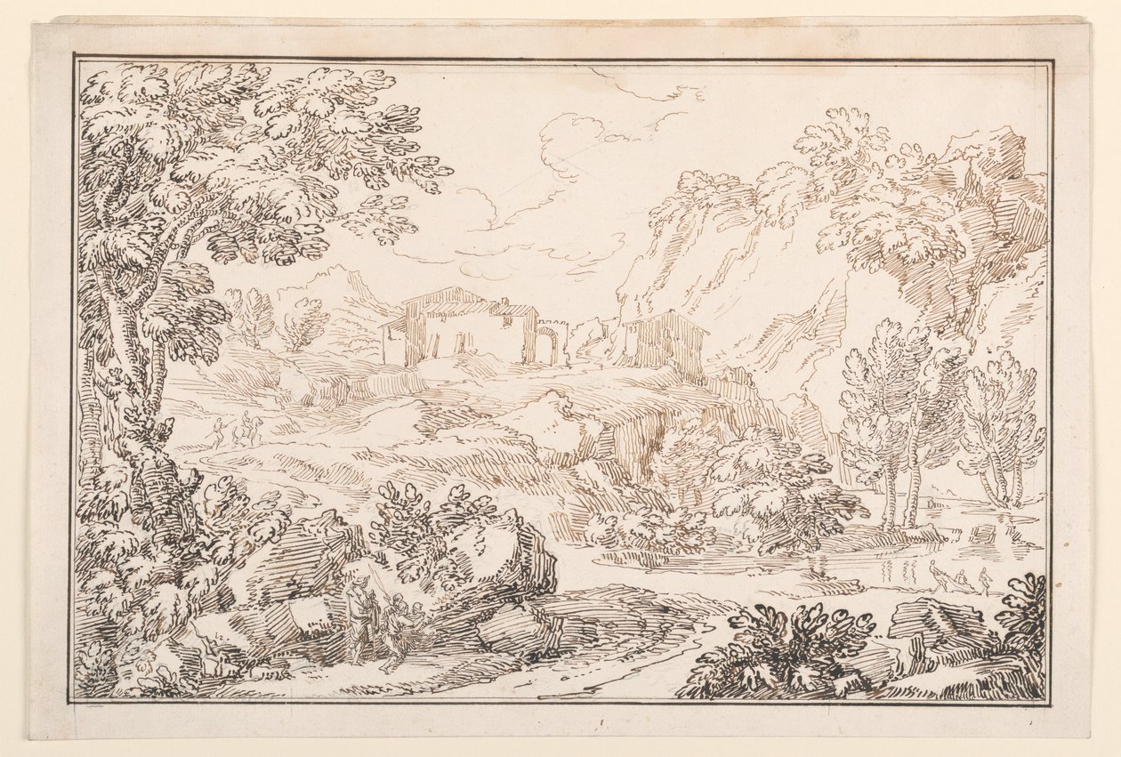 A Landscape, 1770-86 by Carlo Marchionni