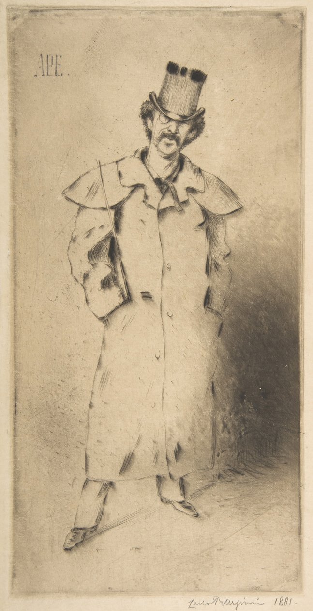 Portrait of Whistler by Carlo Pellegrini