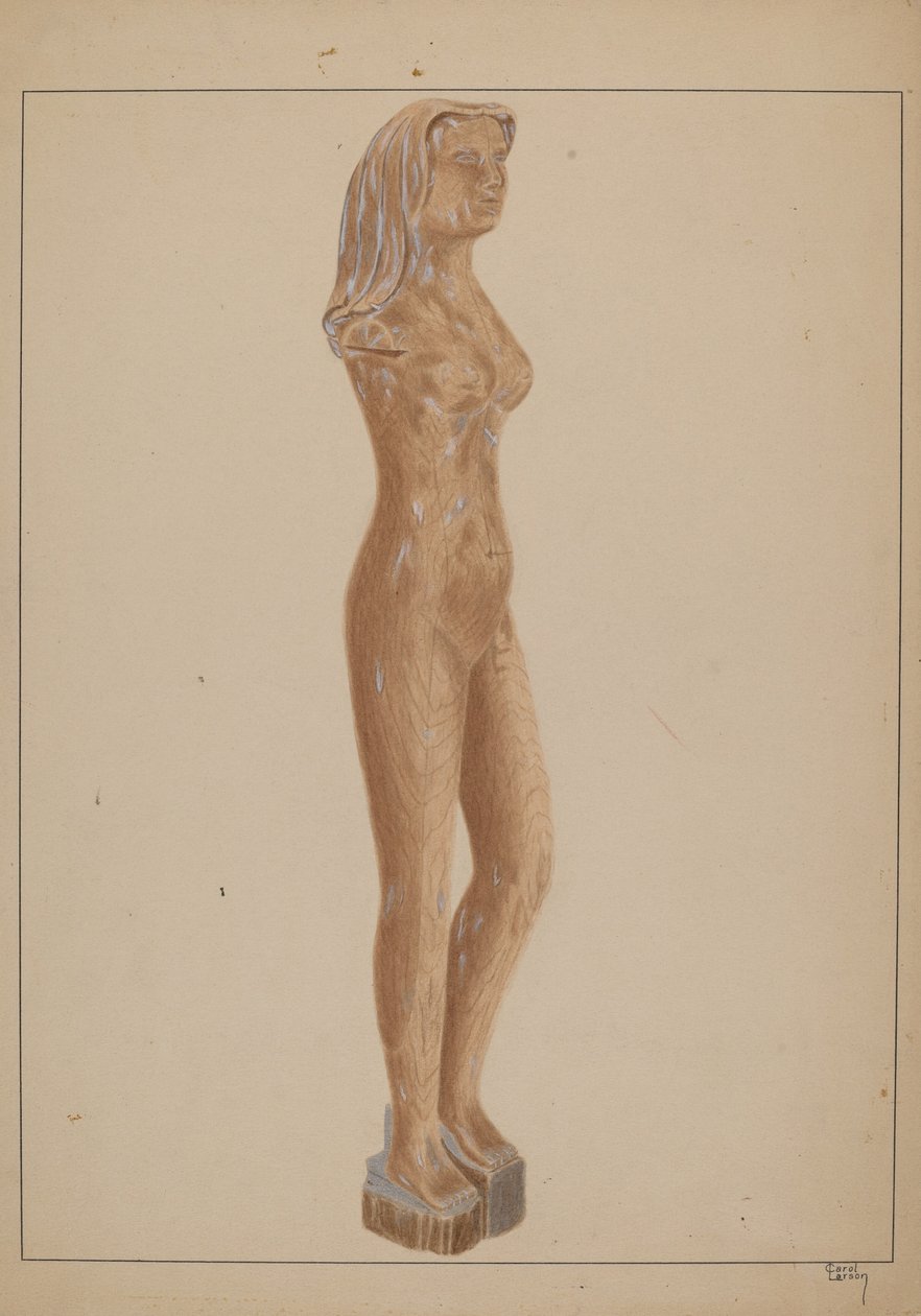 Carved Nude by Carol Larson
