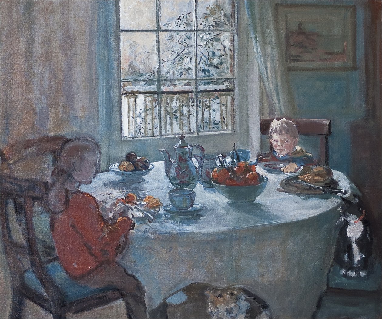 The Breakfast Table, 2001 by Caroline Hervey Bathurst