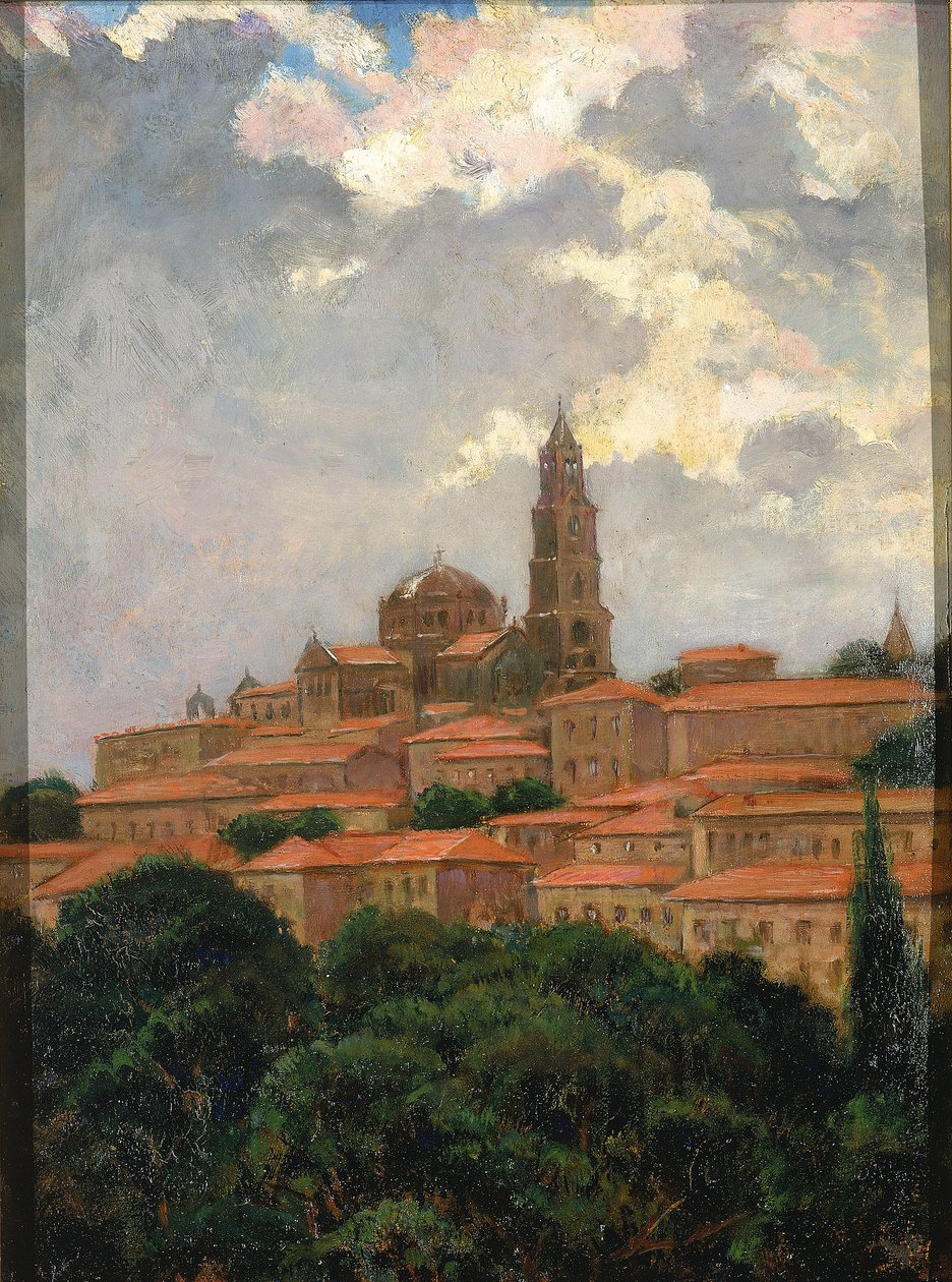 Cathedral at Le Puy by Carroll Beckwith