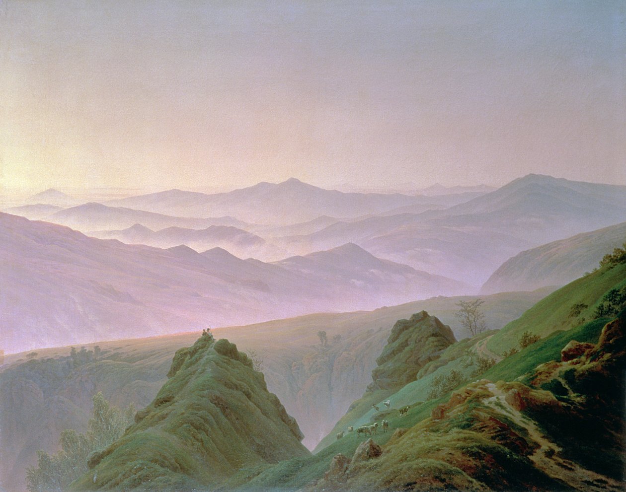 Morning in the Mountains by Caspar David Friedrich