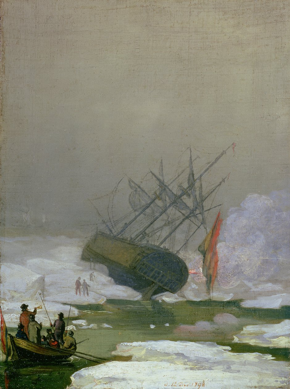 Ship in the Polar Sea, 12th December 1798 by Caspar David Friedrich