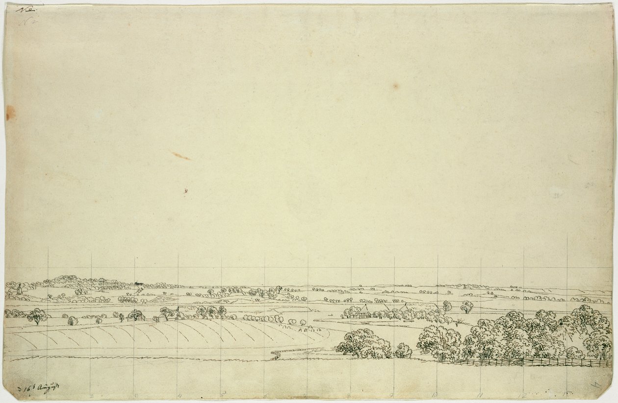 View Towards Putbus by Caspar David Friedrich