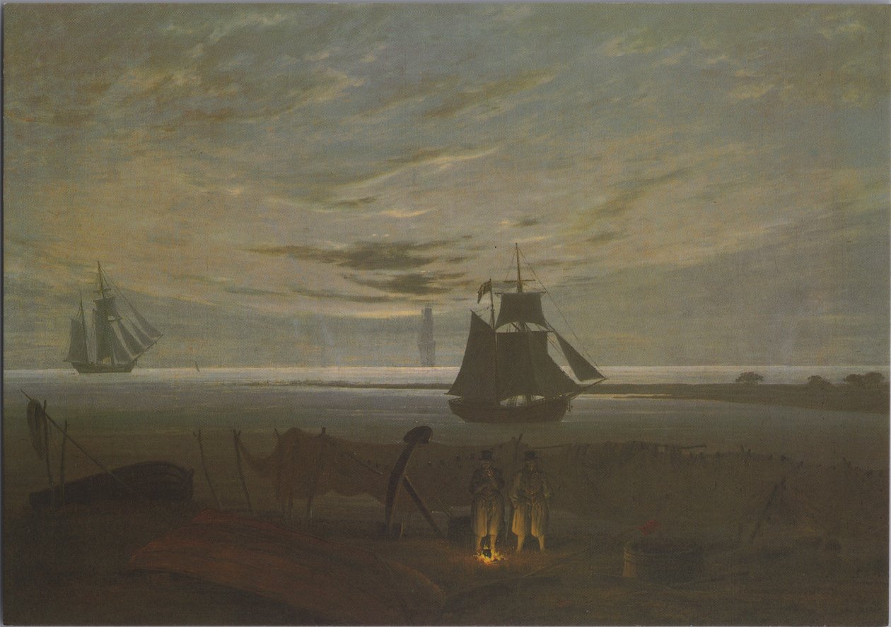 Evening on the Baltic Sea Beach by Caspar David Friedrich
