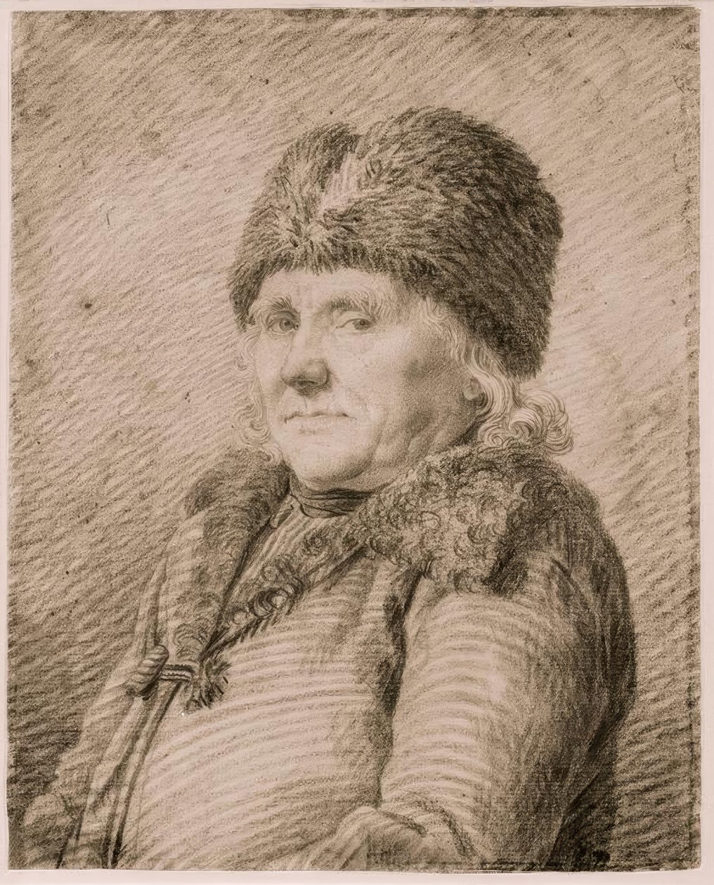 Portrait of the Father Adolph Gottlieb Friedrich by Caspar David Friedrich