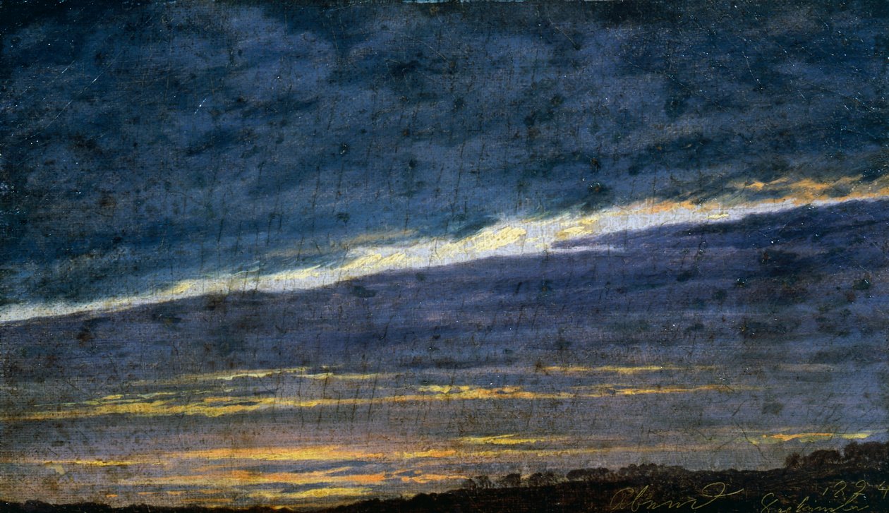 Cloudy Evening Sky by Caspar David Friedrich