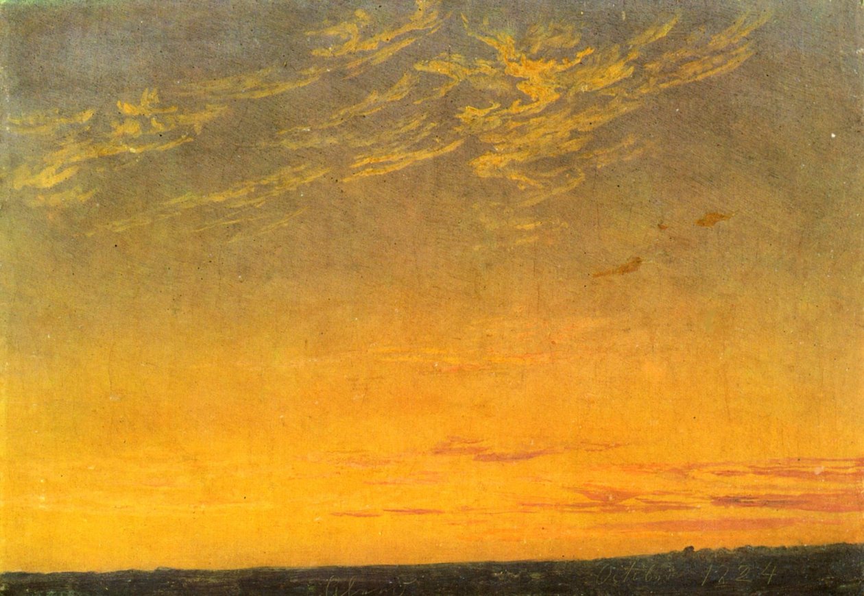 Evening by Caspar David Friedrich