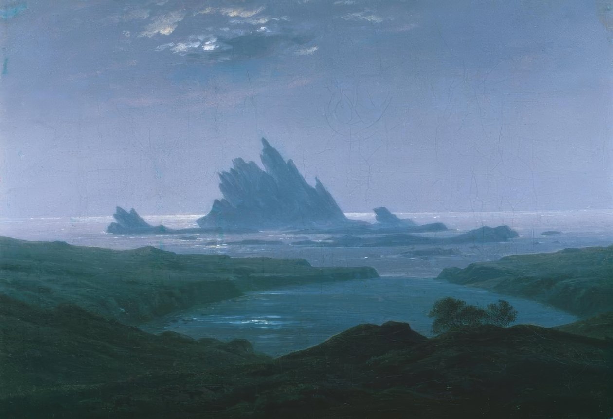 Rocky Reef on the Seashore by Caspar David Friedrich