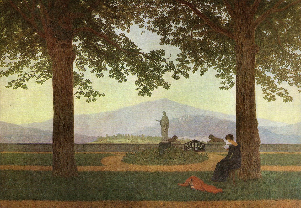 The Garden Terrace by Caspar David Friedrich