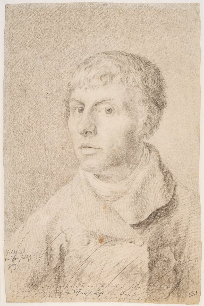 Self-portrait by Caspar David Friedrich