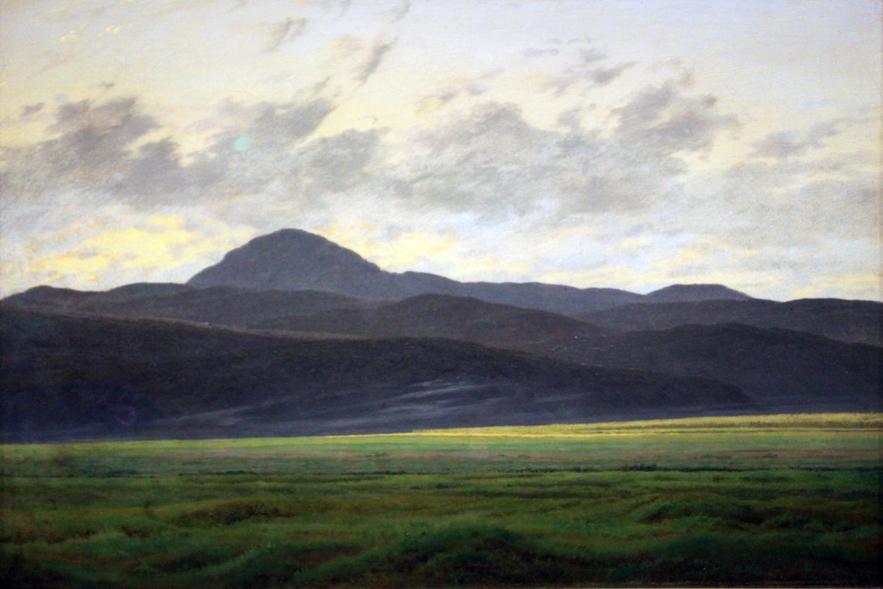 Mountain Landscape in Bohemia by Caspar David Friedrich