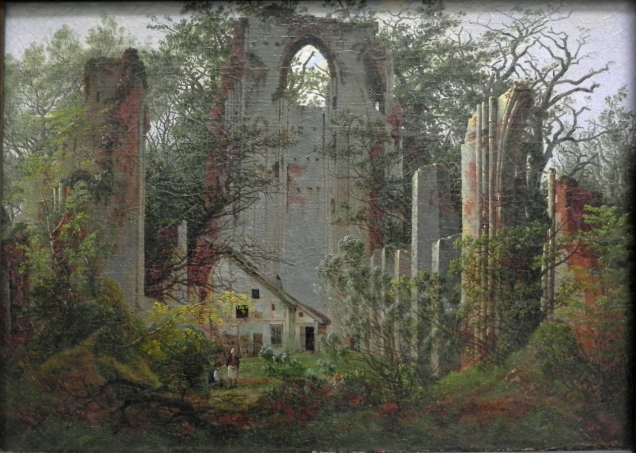 Ruins of Eldena Monastery near Greifswald by Caspar David Friedrich