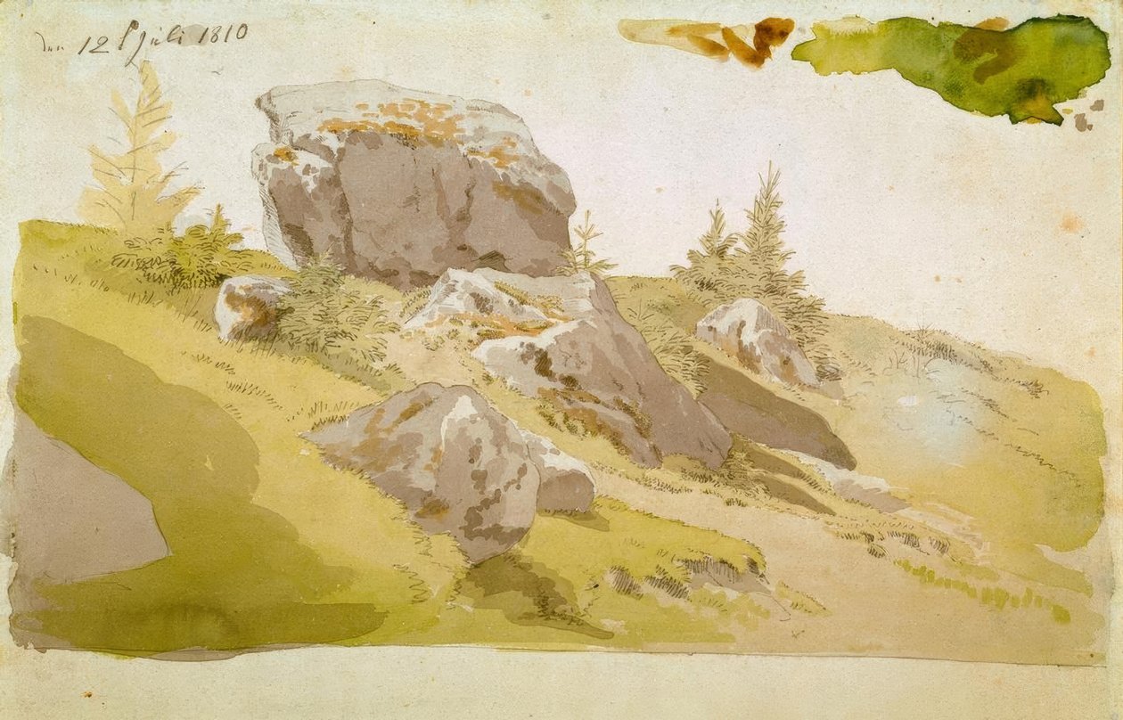 Meadow with Rocks in the Giant Mountains by Caspar David Friedrich
