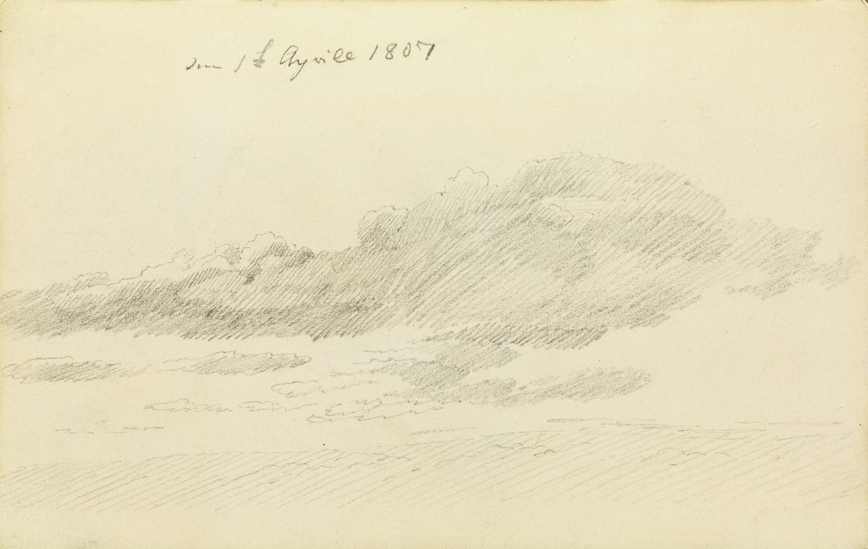 Cloud Study by Caspar David Friedrich