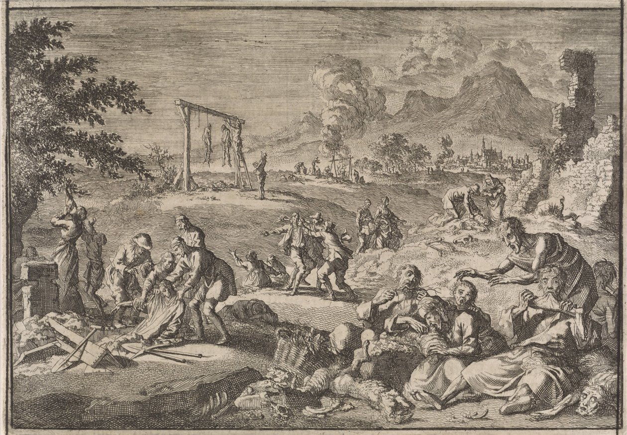 Famine in Germany, 1637 by Caspar Luyken (attributed to)