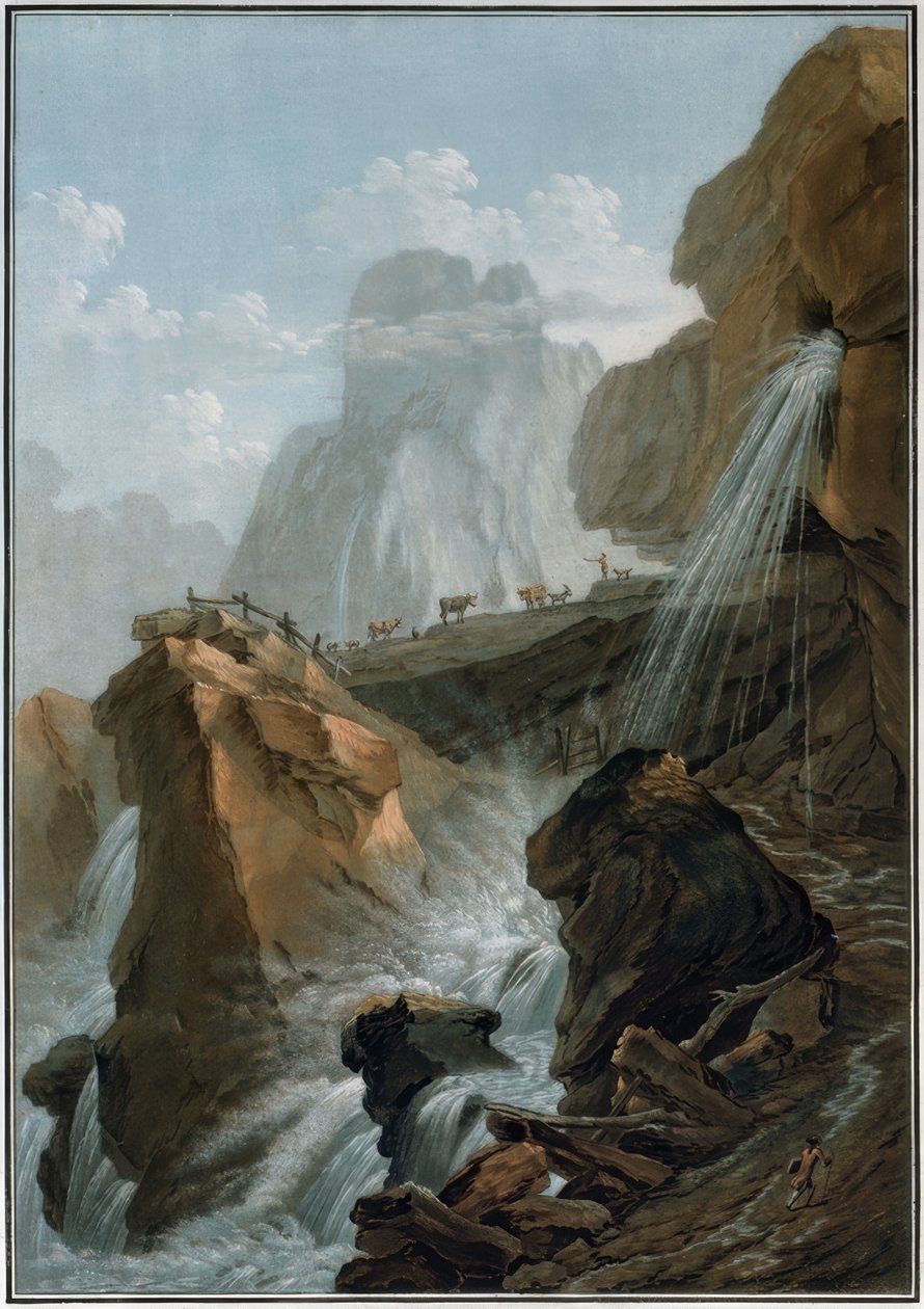 Geltenbachfall by Caspar Wolf