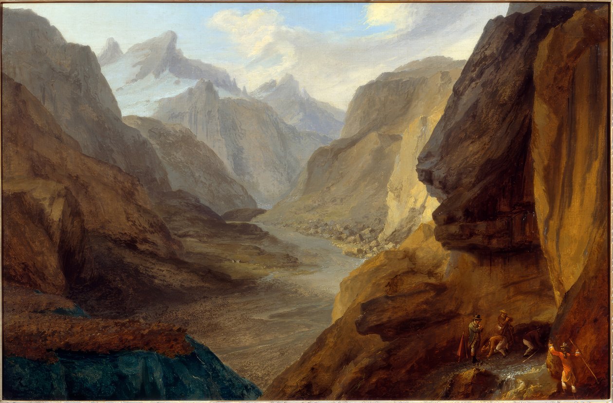 High Valley with a View of Griessenfirn by Caspar Wolf