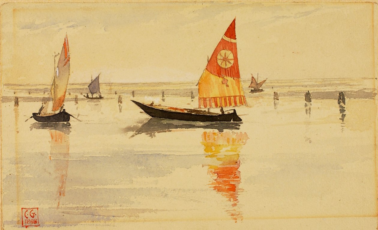 Sailboats (Venice) by Cass Gilbert