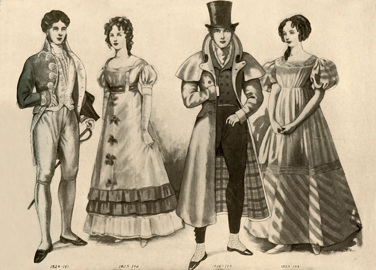 Clothing from 1824-1835 by Cecil W. Trout