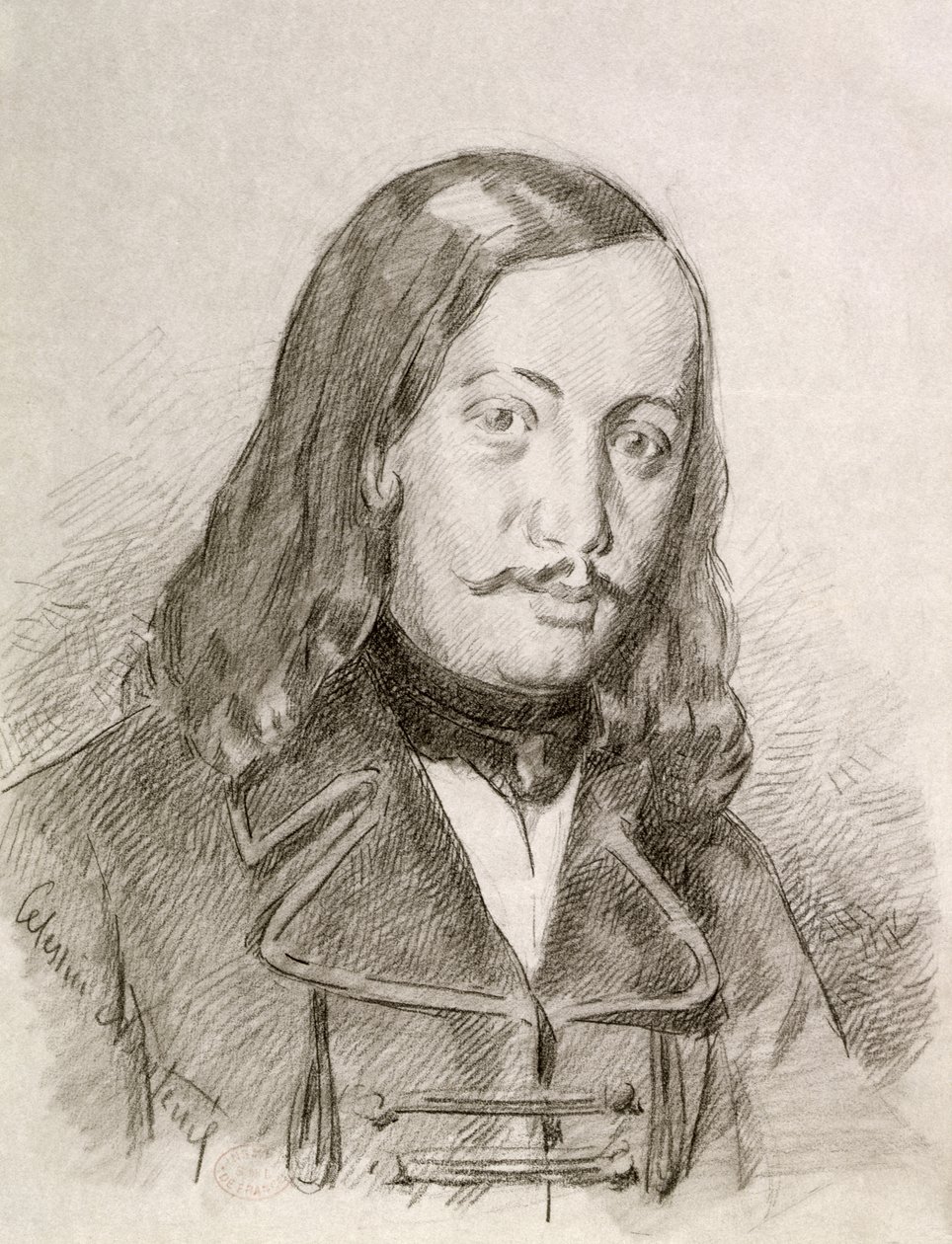 Theophile Gautier by Celestin Francois Nanteuil