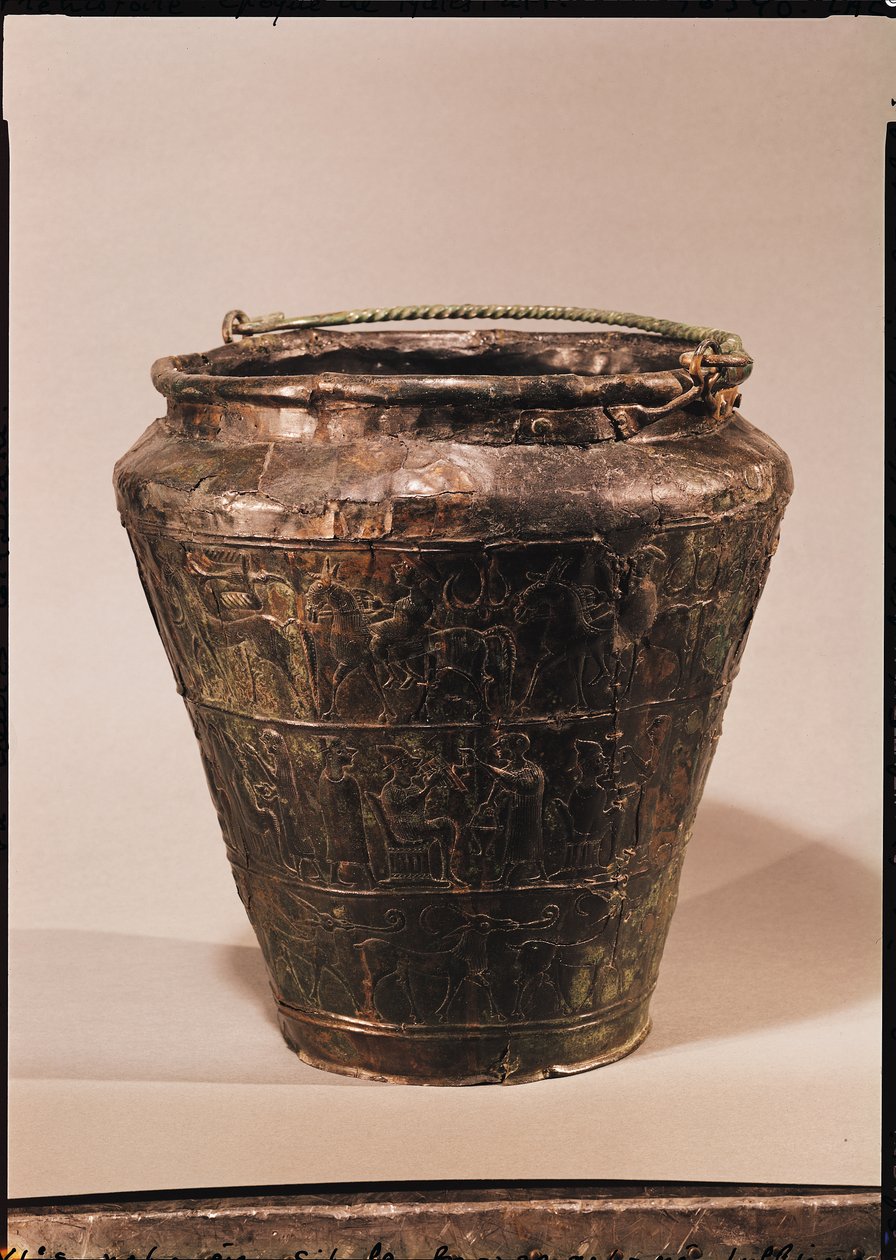 Situla with Three Repousse Decorative Bands by Celtic