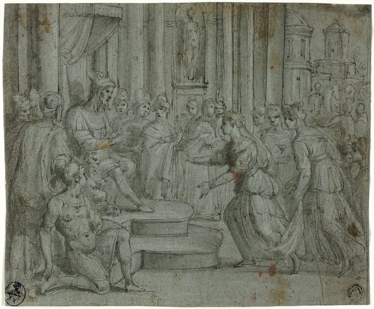 Solomon Receiving the Queen of Sheba by Cesare Rossetti