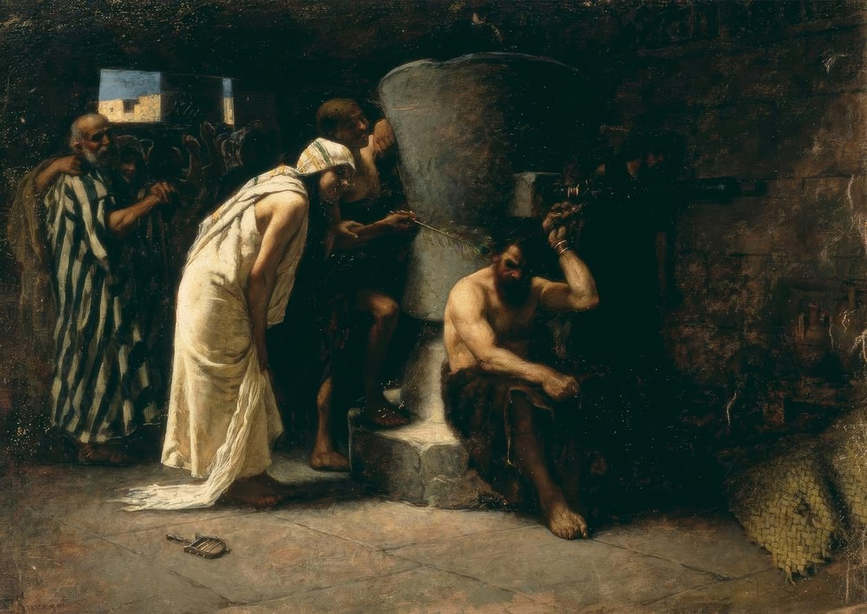 C. Saccaggi, Samson in the Mill by Cesare Saccaggi