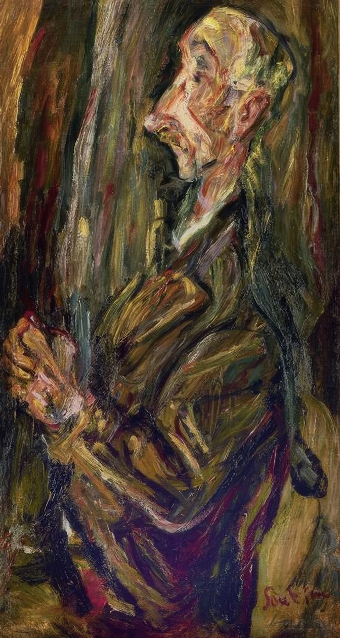 Man in Prayer – 20th Century – French Expressionism by Chaim Soutine