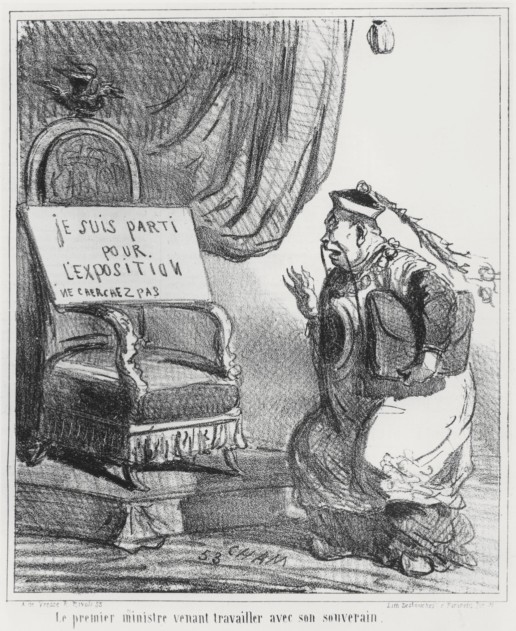 Caricature of the Exposition Universelle de 1867, from 