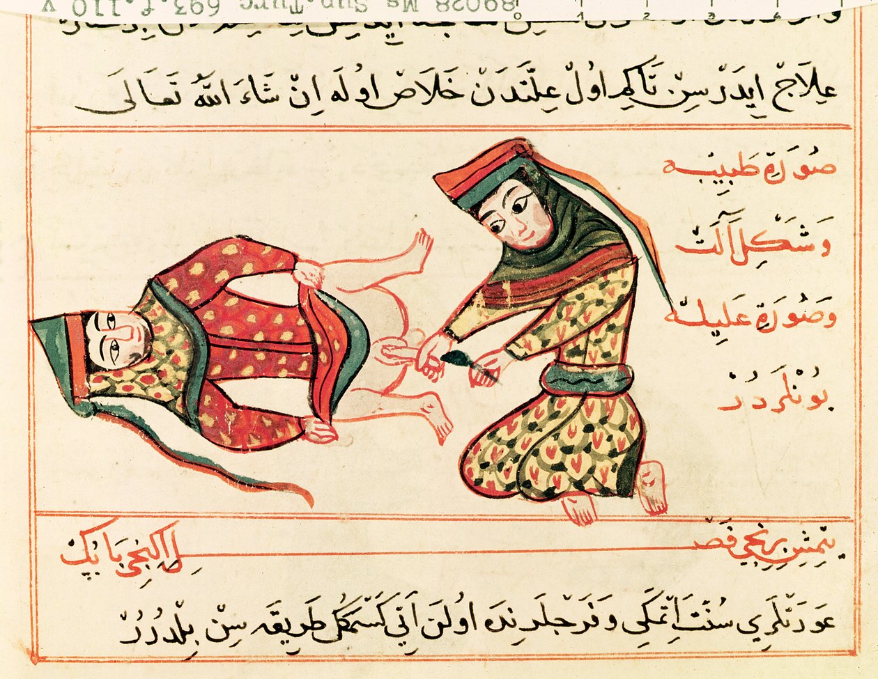 Midwife operating on a hermaphrodite by Charaf ed Din