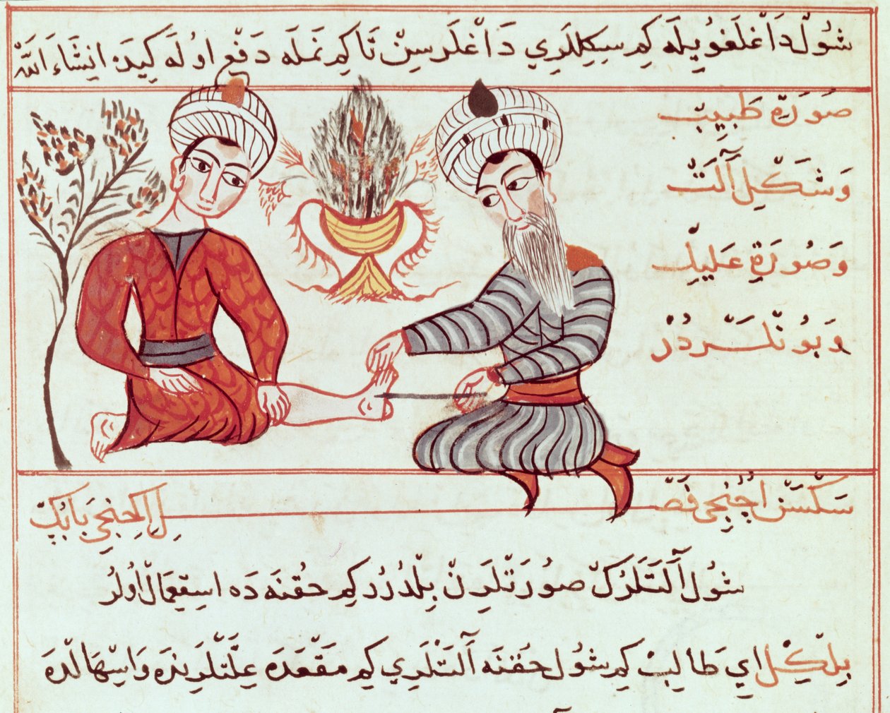 Treatment of Boils and Warts, 1466 by Charaf ed Din