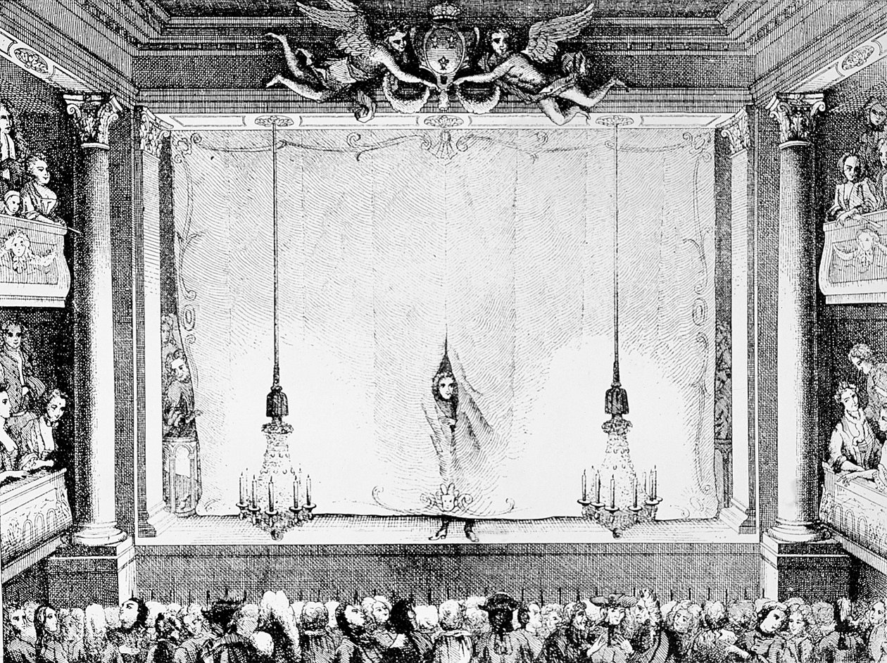 The Comedie Francaise during the Time of Moliere (1622-73) at the Palais Royal Auditorium by Charles Antoine Coypel