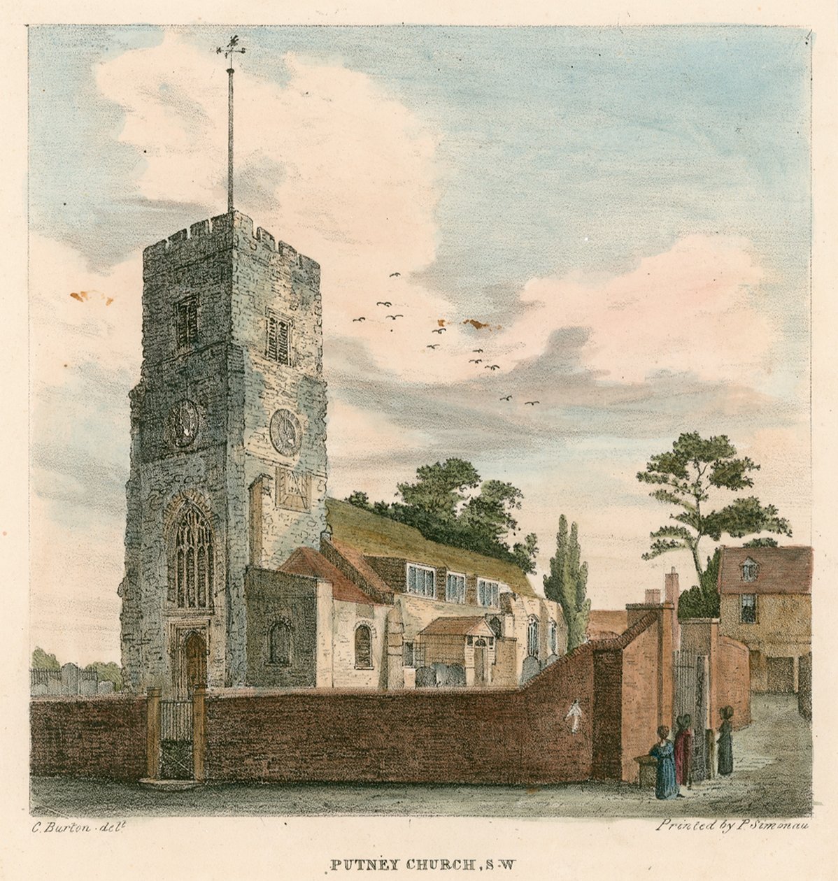 Putney Church, London by Charles Burton