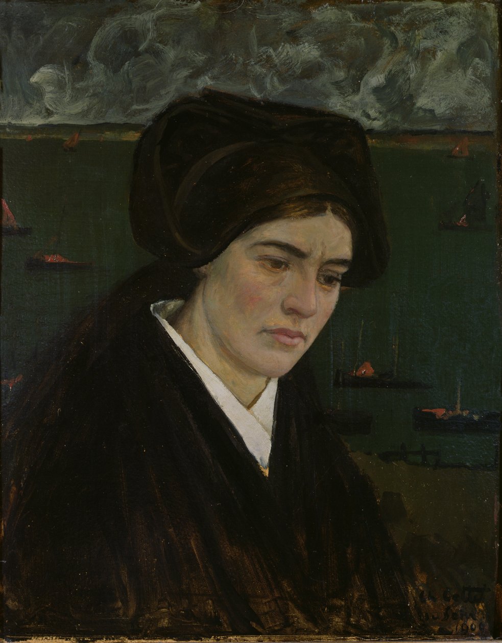 Young Woman at Ile de Sein by Charles Cottet