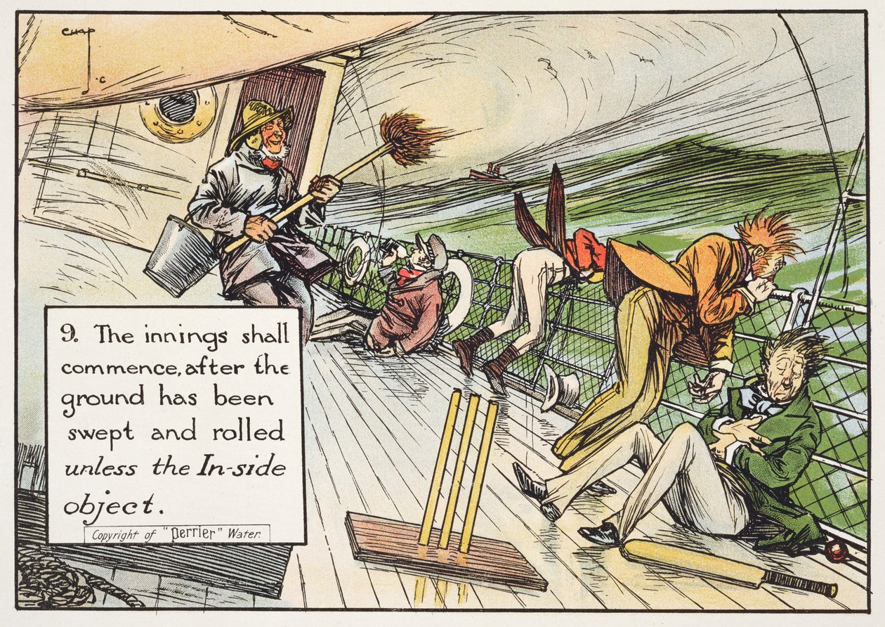 The innings shall commence after the ground has been swept and rolled unless the In-side object, from 