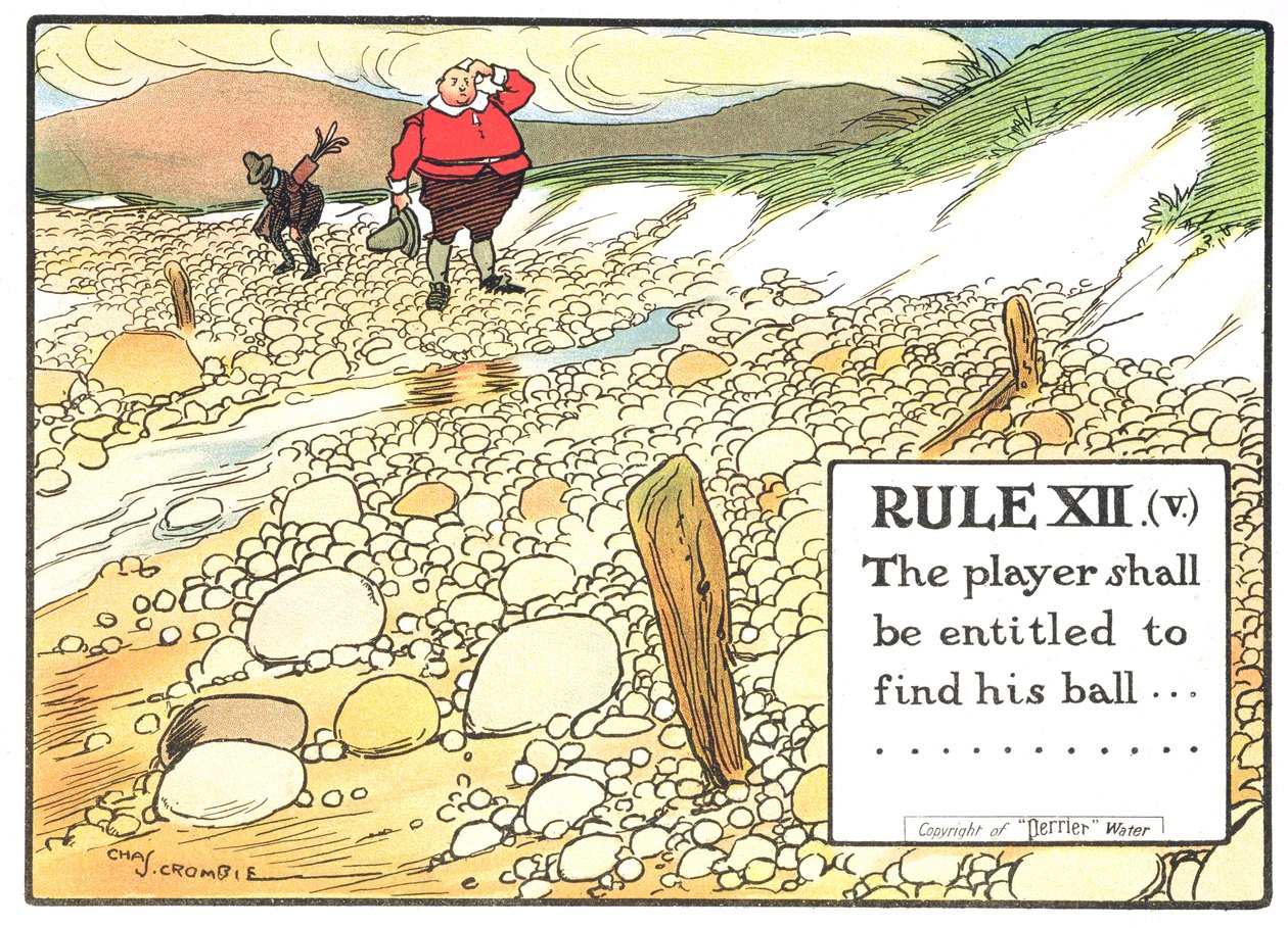 Rule XII (V): The player shall be entitled to find his ball..., from 