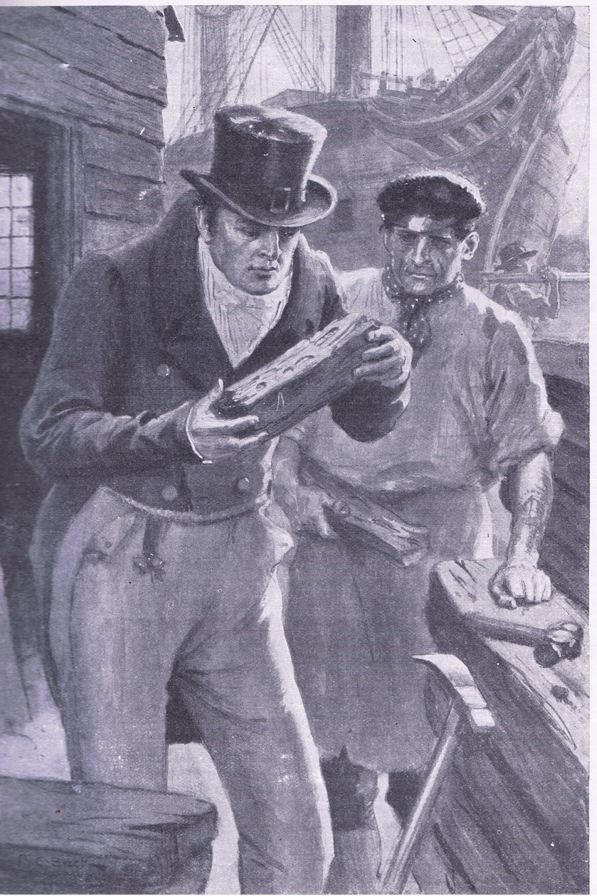 Brunel Sees a Piece of Ship