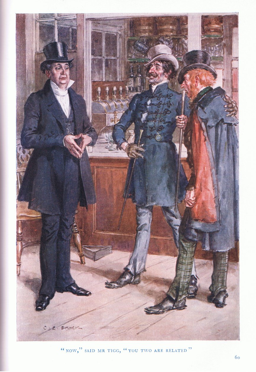 Now said Mr Tigg, you two are related. by Charles Edmund Brock